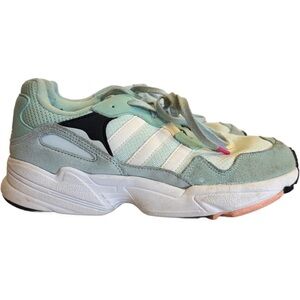 Adidas Originals Junior Yung-96 J Icemint/White/Org F35272 Size 6.5 Tennis Shoes
